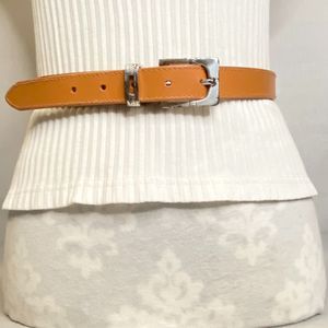 💎Amanda Smith Womens Belt Medium Waist Tan WesternGenuine Leather